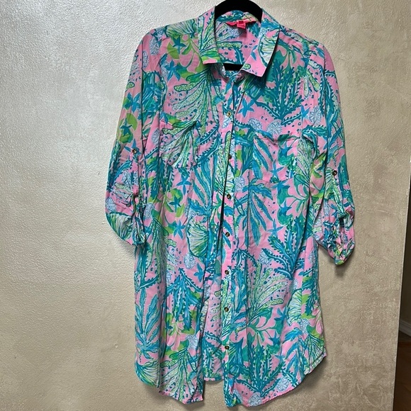 Lilly Pulitzer Other - EUC Lilly Pulitzer Natalie Coverup sz medium